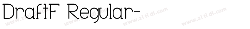 DraftF Regular字体转换